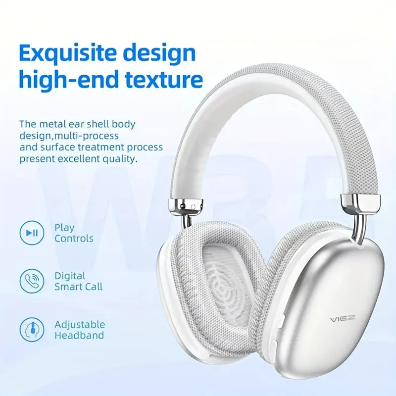 Over-Ear Headphones, Wireless Headphones Built-In Microphone, Telescopic Rotating, Support Auxtf Mode Earbud , Wireless Gaming Headphones, Wireless Sports Headphones, Office, Travel for Ios/Android Earphones & Headphones Black Audio Electronic Headset